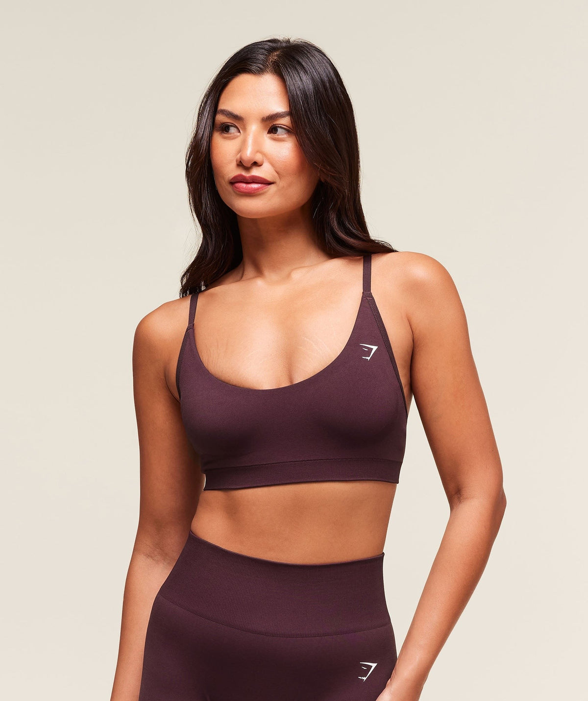 Gymshark Everyday Seamless Racerback Sports Bra - Cherry Purple