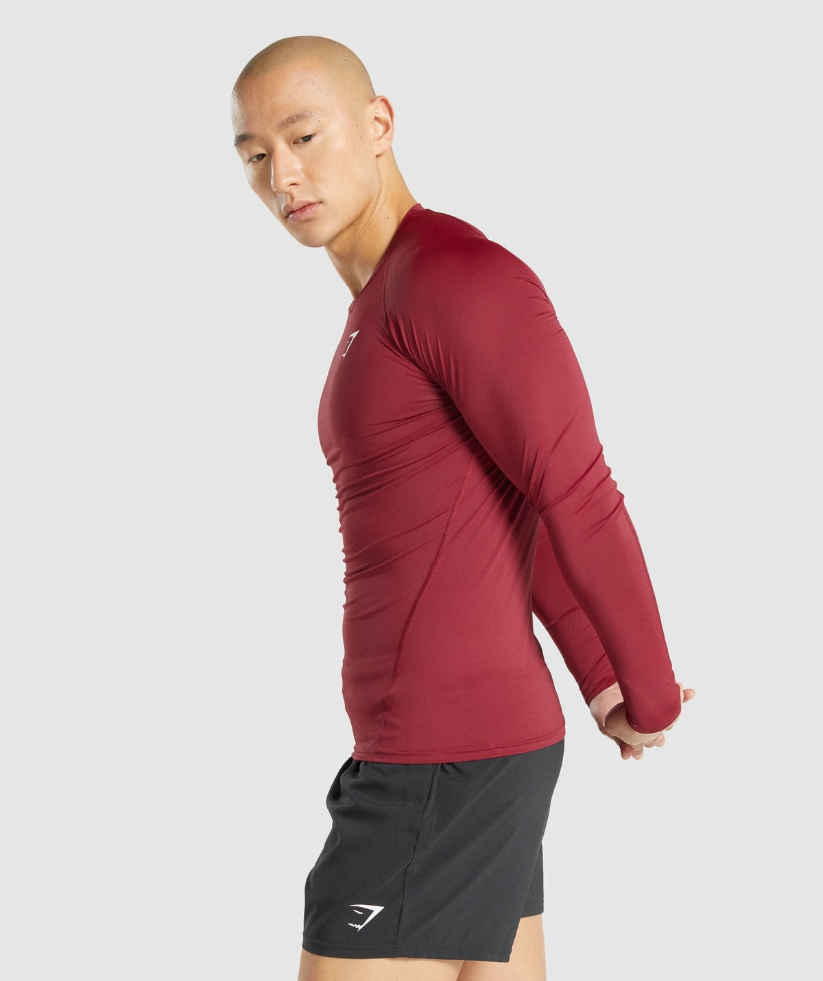 Gymshark Element Baselayer Long Sleeve Tee - Burgundy
