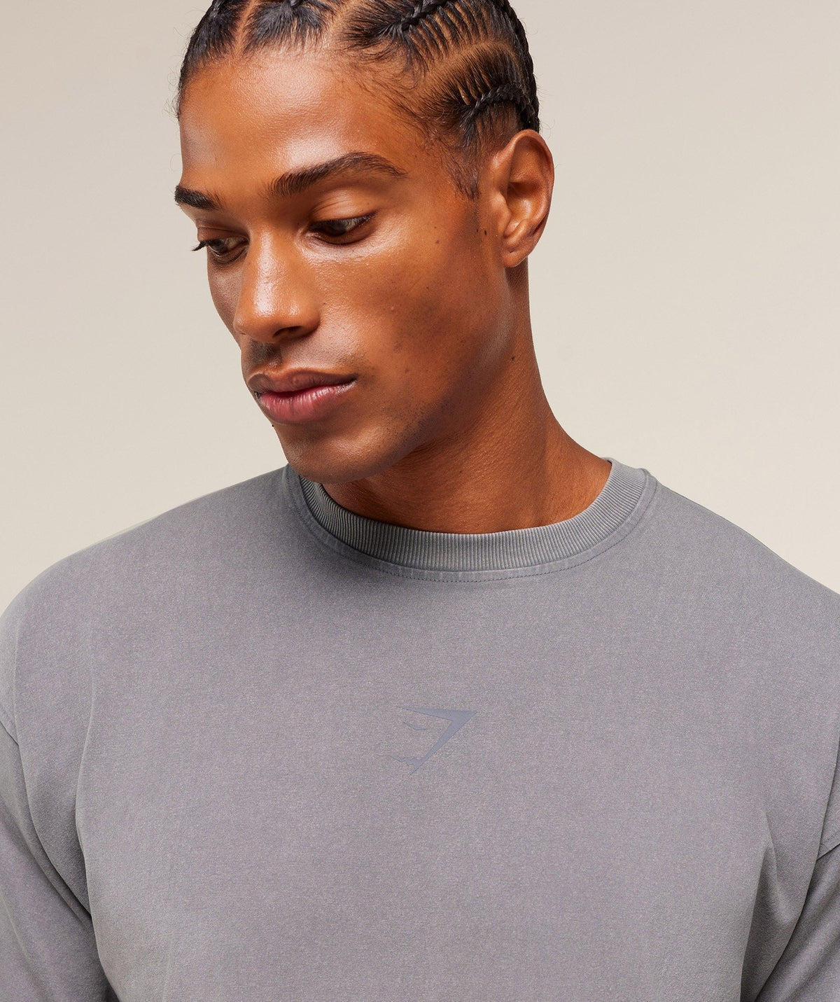 Gymshark Power Washed Tee - Medium Grey