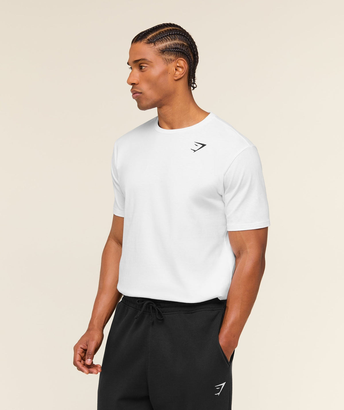 Gymshark Crest Tee - White