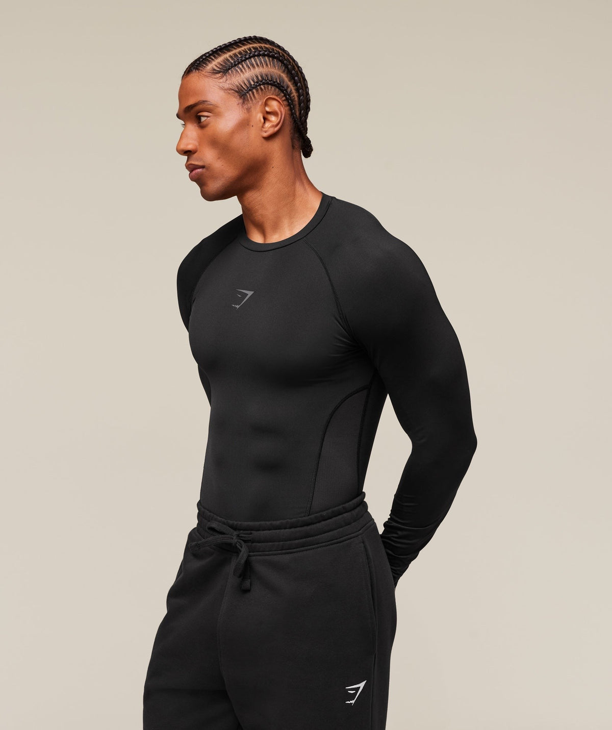 Gymshark Element Baselayer Long Sleeve Tee - Black