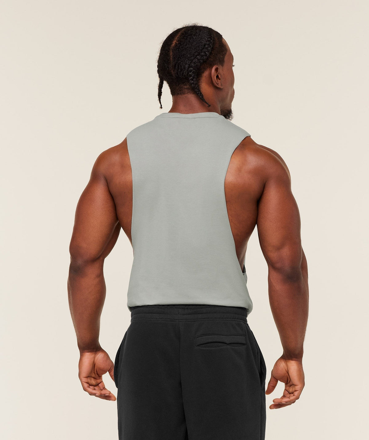 Gymshark Critical Drop Arm Tank - Smokey Grey