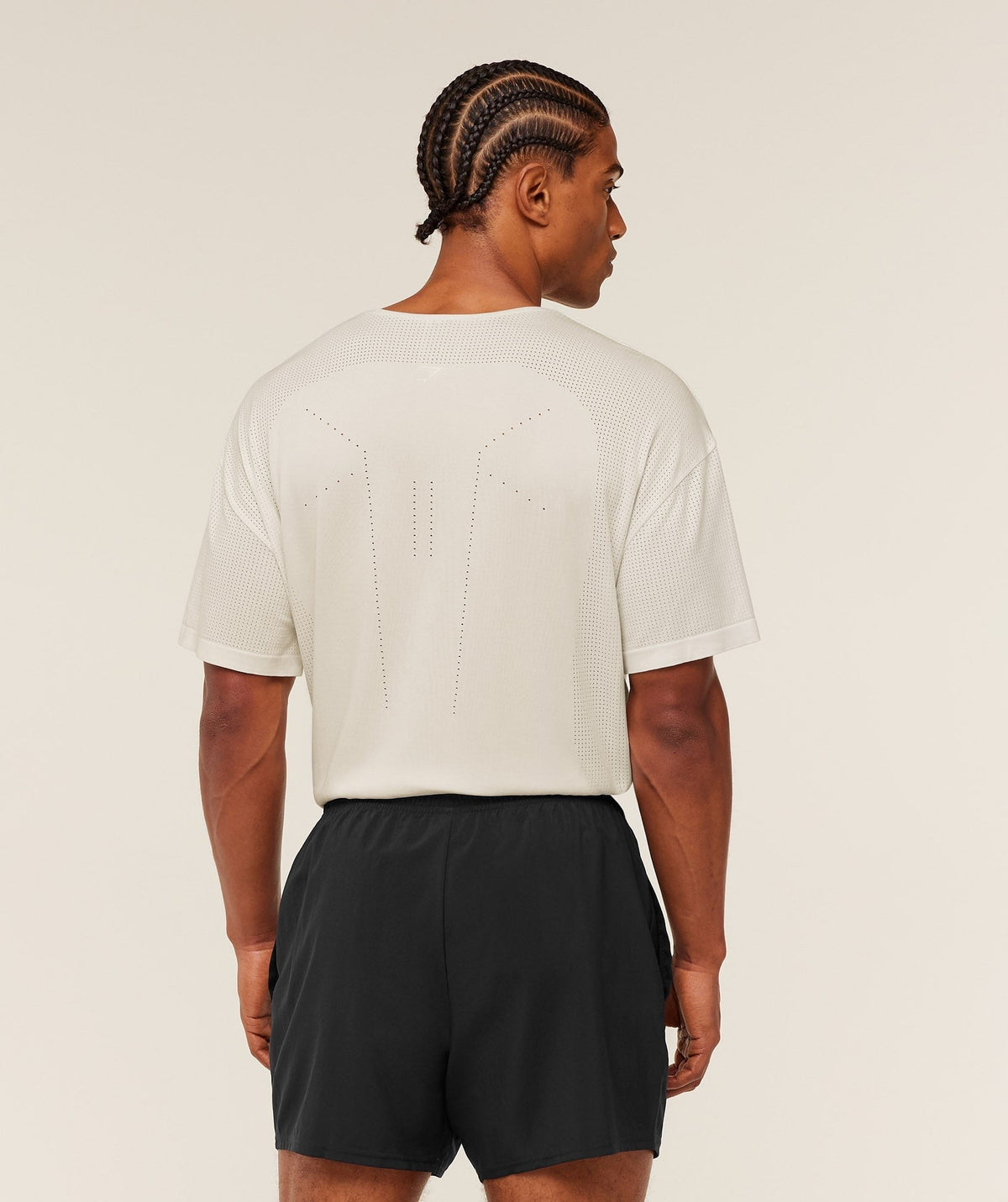 Gymshark Distance Seamless Tee - Soft White