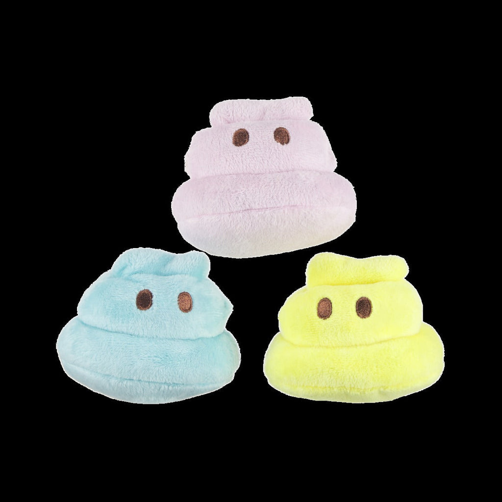 Marshmallow Poops Plush Multi-Part + Fetch Dog Toy