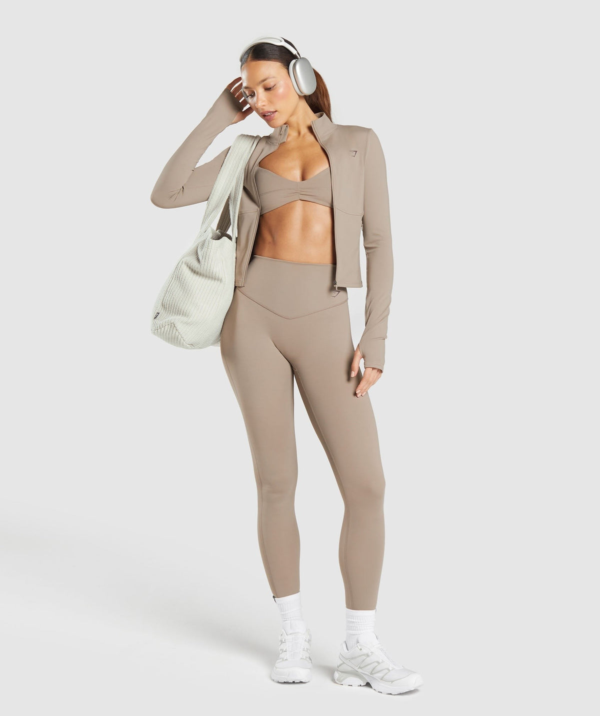Gymshark Elevate Tracktop - Lifestyle Brown