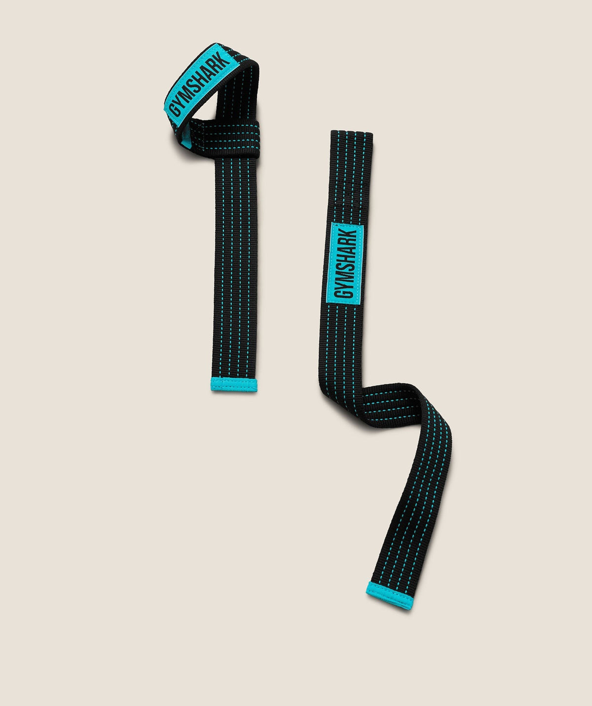 Gymshark Cotton Lifting Straps - Black/Brand Blue