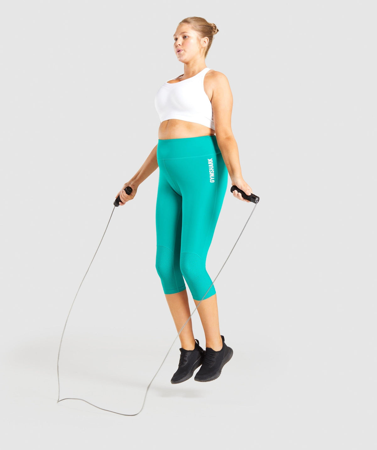 Gymshark Pulse Cropped Leggings - Green