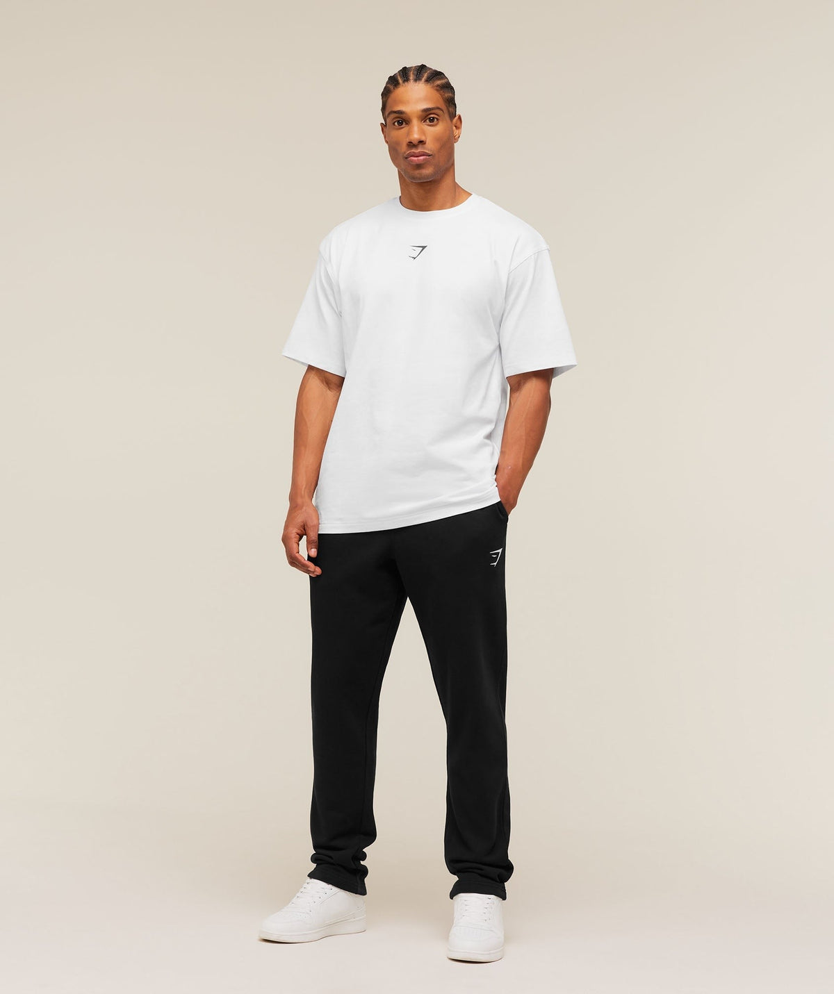 Gymshark Crest Tapered Joggers - Black
