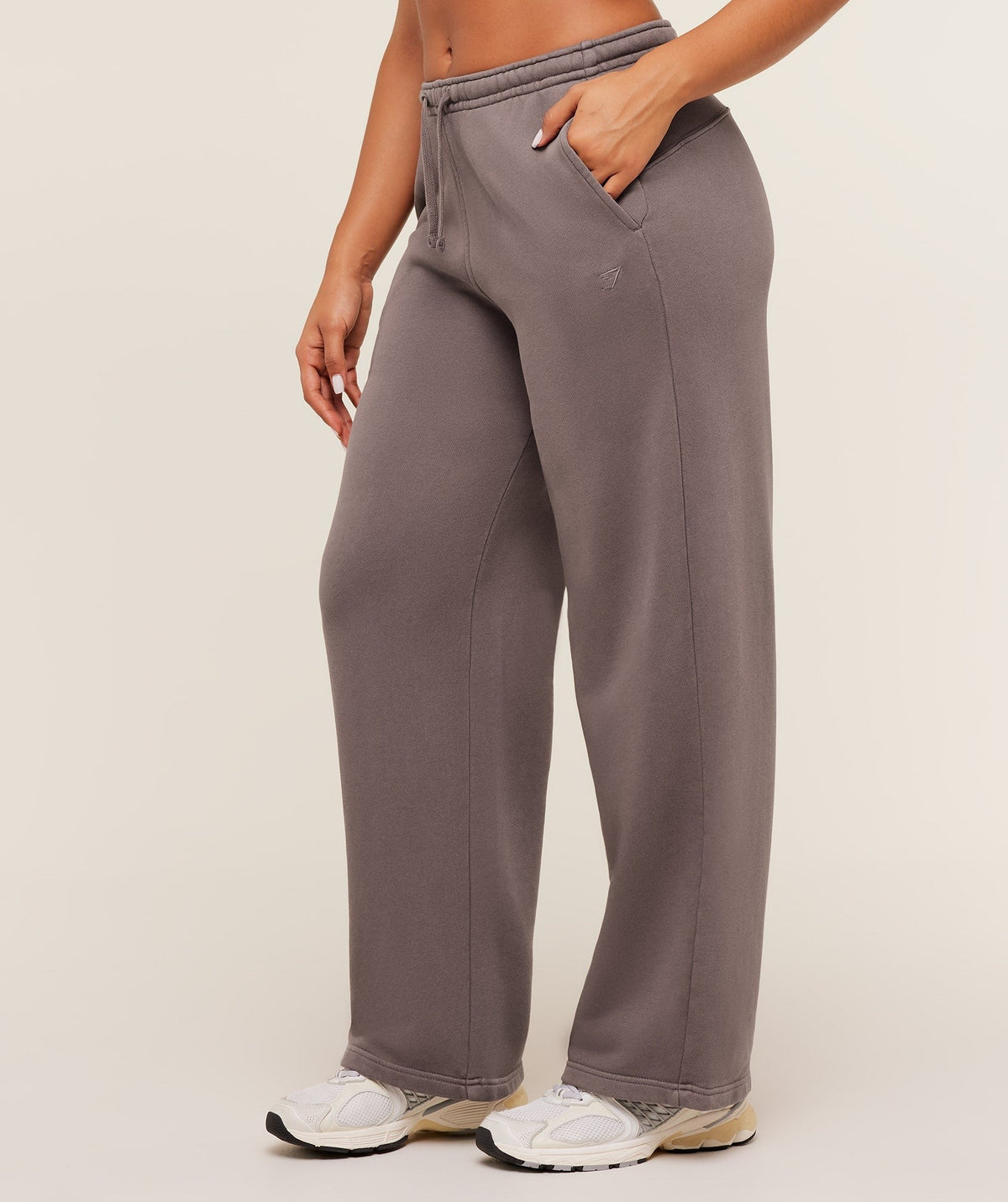 Gymshark Pump Straight Leg Pants - Cool Brown/Wash
