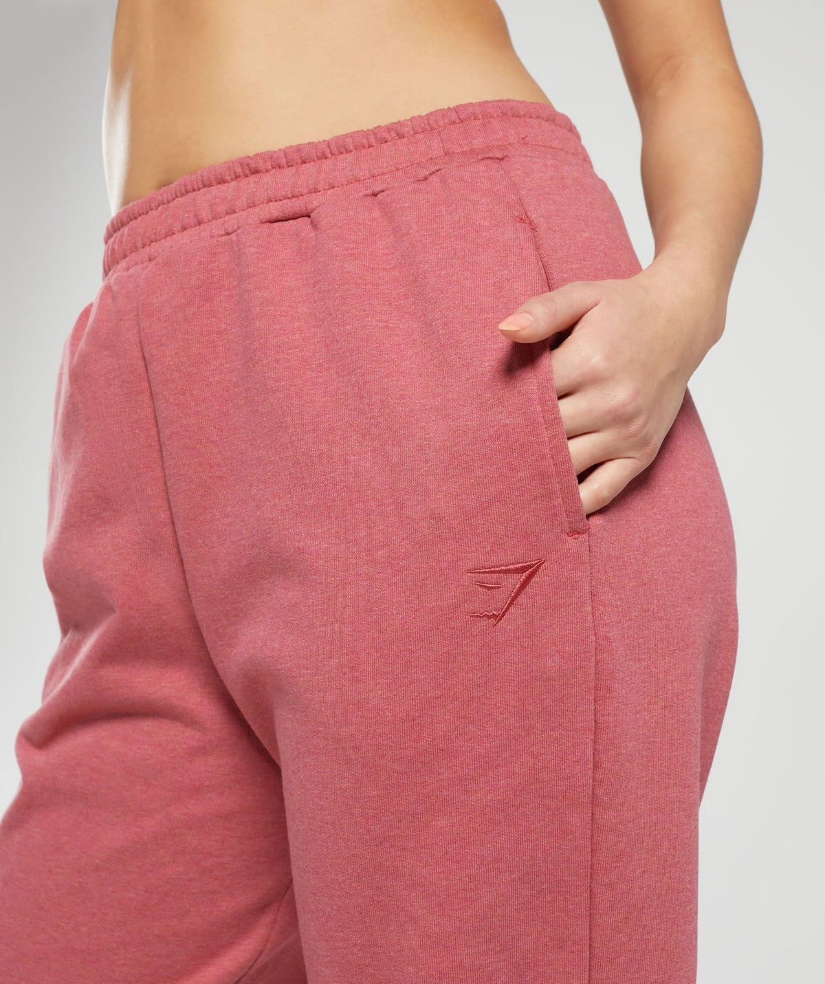 Gymshark Rest Day Sweats Joggers - Bros Heritage Pink Marl