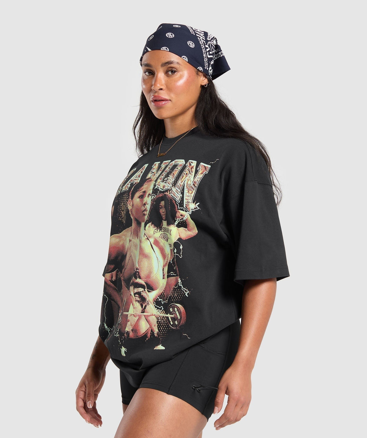 Gymshark Cranon Bootleg Graphic Tee - Black
