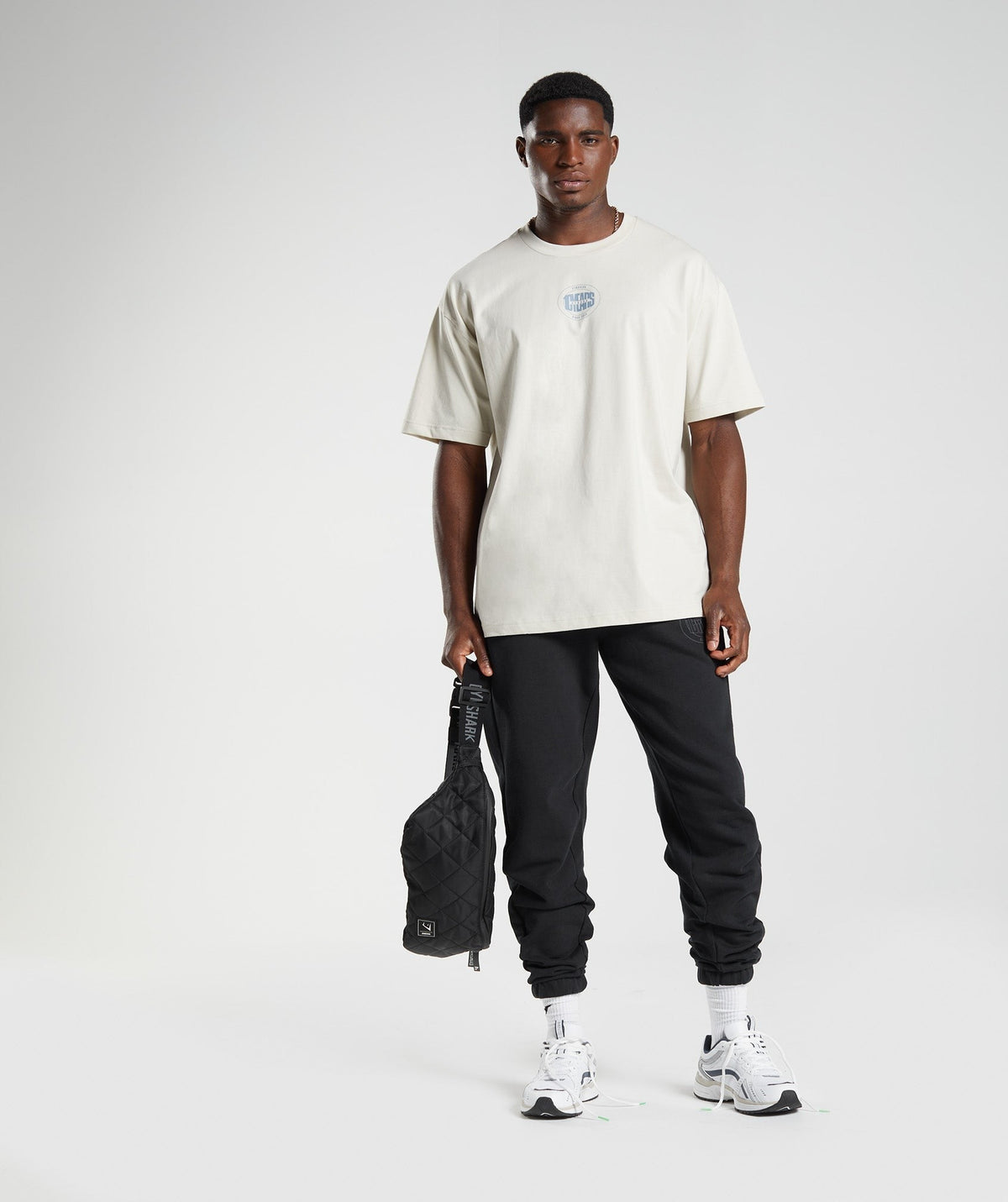 Gymshark GS10 Year Oversized Tee - Chalky Grey