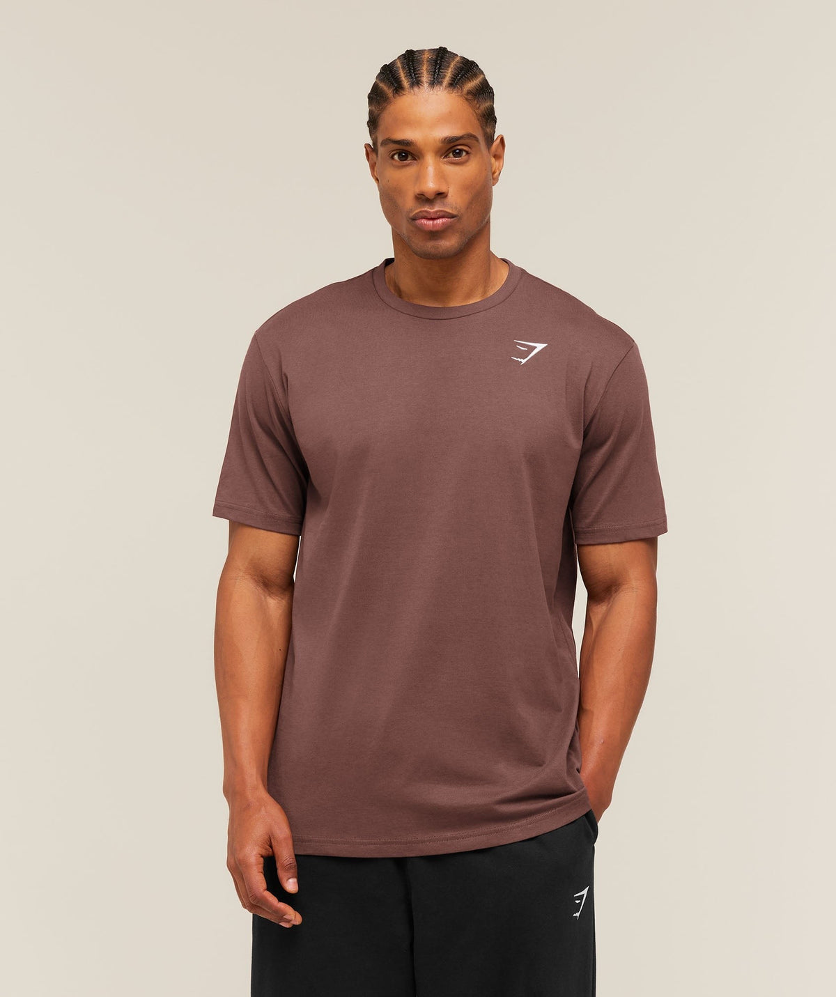 Gymshark Crest Tee - Espresso Brown