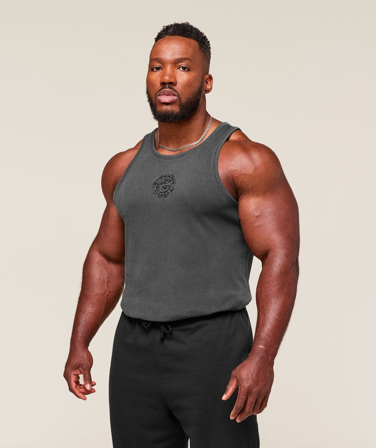 Gymshark Premium Legacy Tank - Black/Pigment Dye