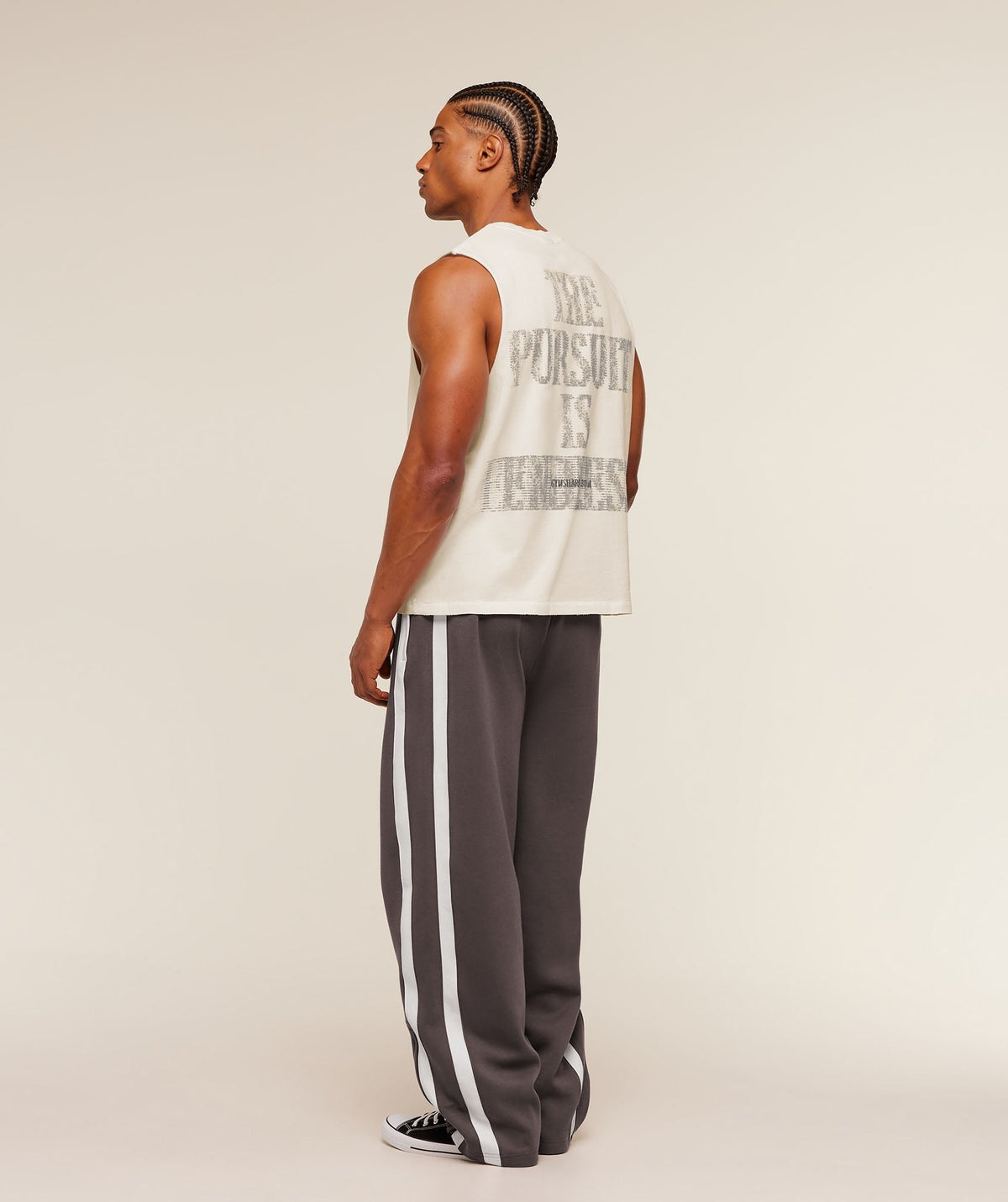 Gymshark x CBUM Washed Sleeveless Tee - Soft White