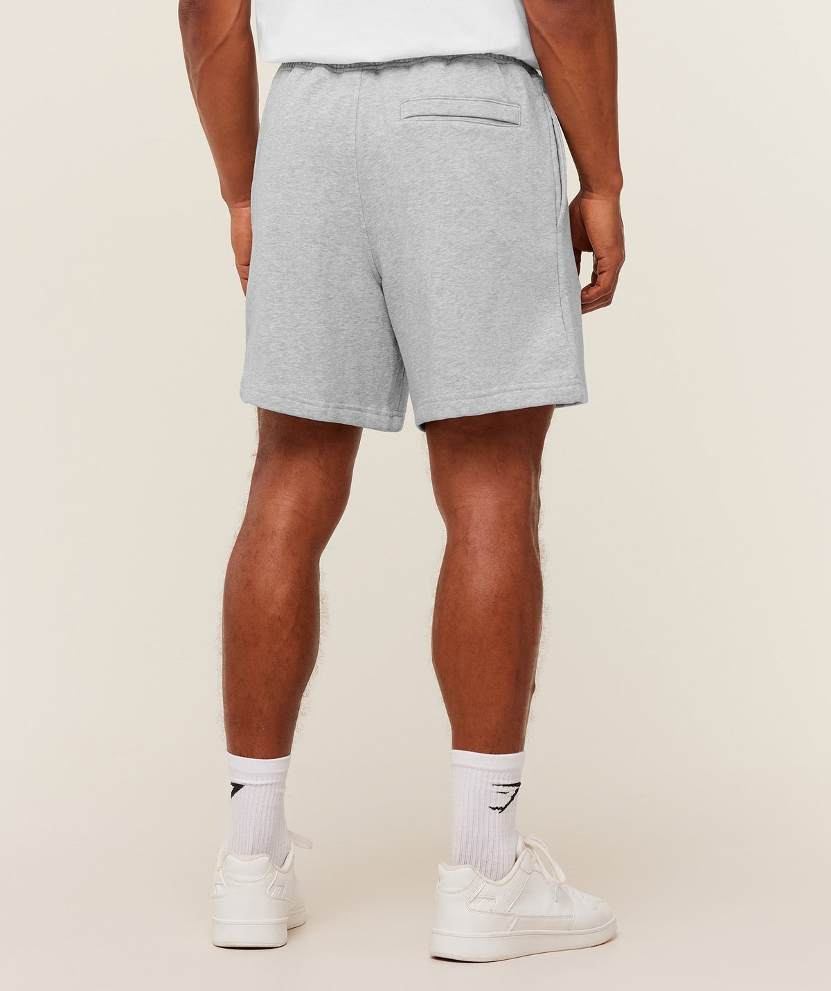 Gymshark Crest Short - Light Grey Core Marl