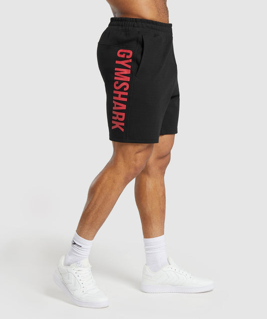 Gymshark Impact Shorts - Black/Vivid Red