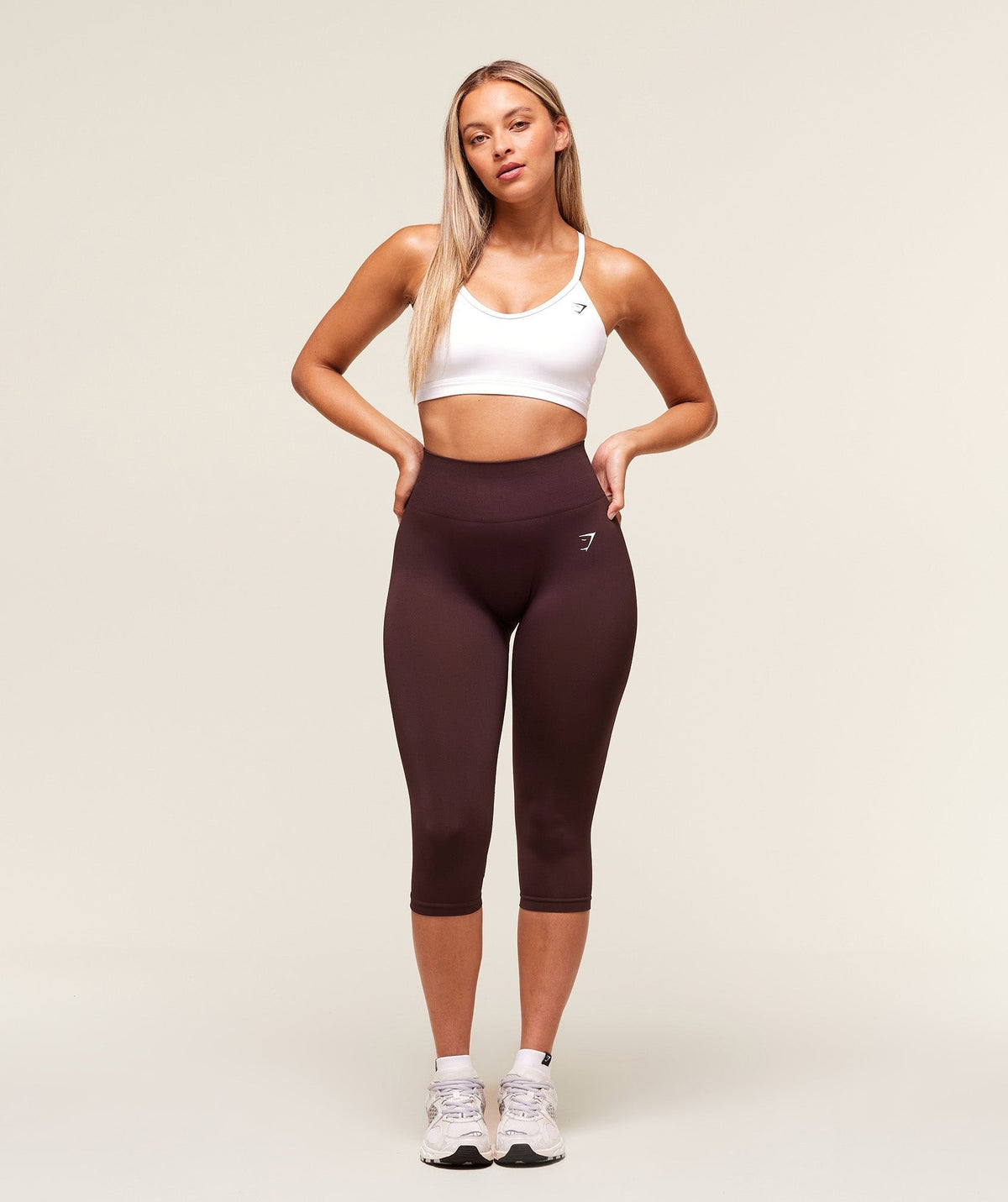 Gymshark Everyday Seamless Capri Leggings - Cherry Purple