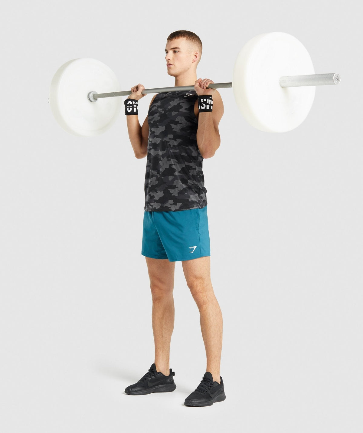 Gymshark Wrist Straps (Self Tie) - Black
