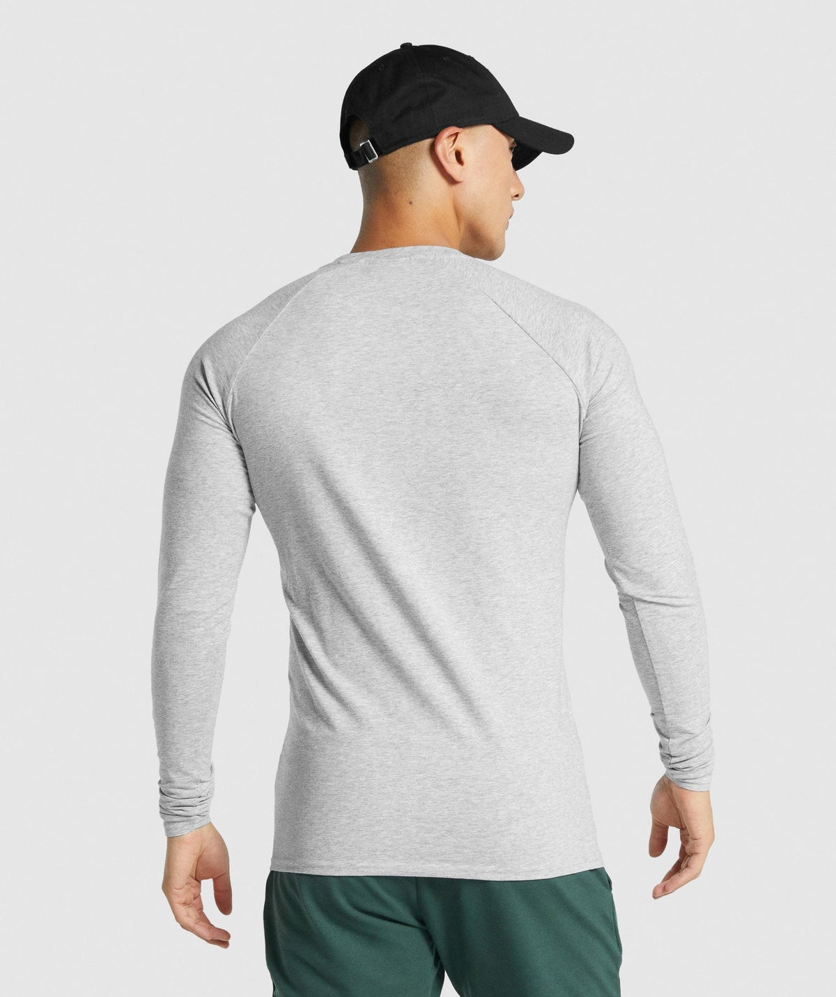 Gymshark Critical 2.0 Long Sleeve Tee - Light Grey Core Marl