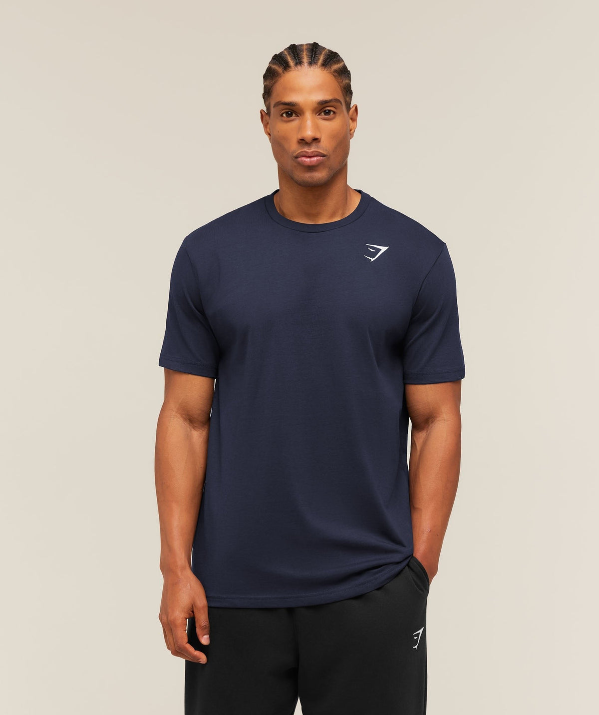 Gymshark Crest Tee - Heavy Blue