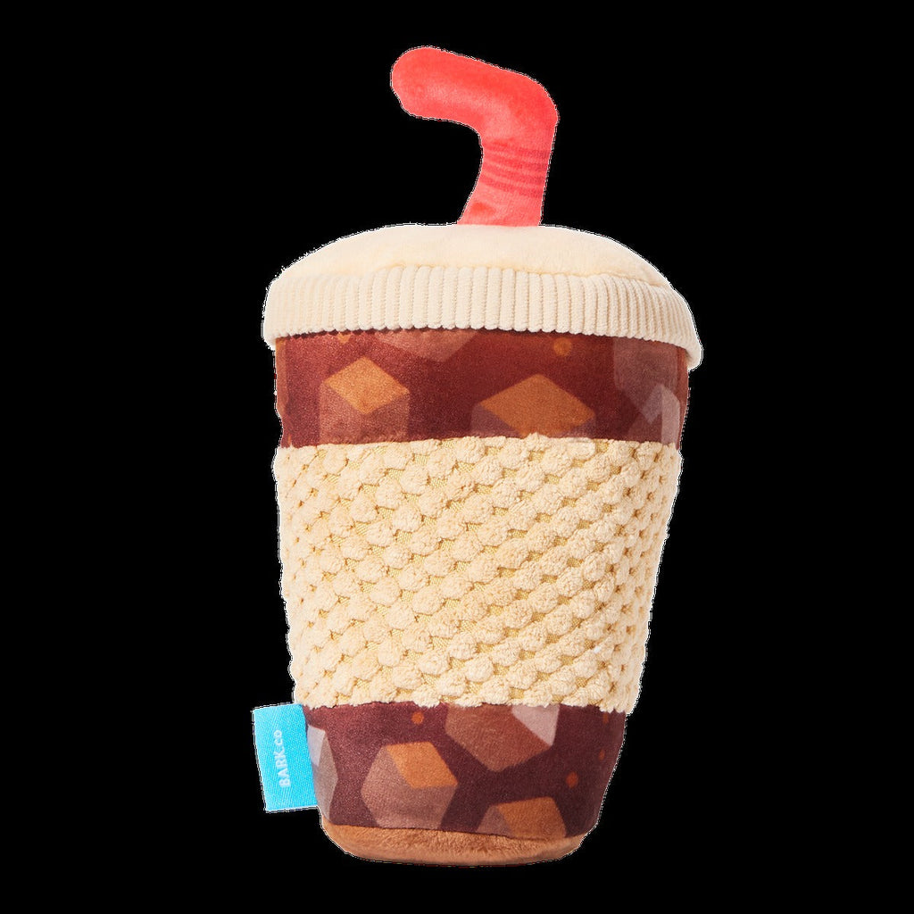 Cold Chew Coffee Plush Tug Dog Toy