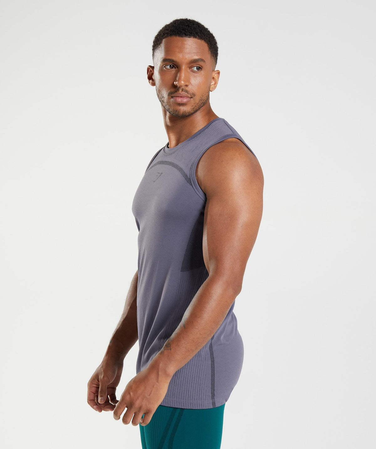 Gymshark 315 Seamless Tank - Mercury Purple/Black