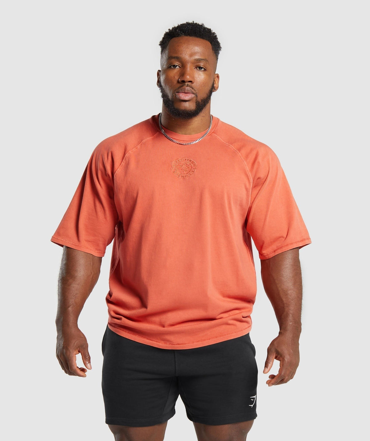 Gymshark Premium Legacy Tee - Muted Orange/Pigment Dye