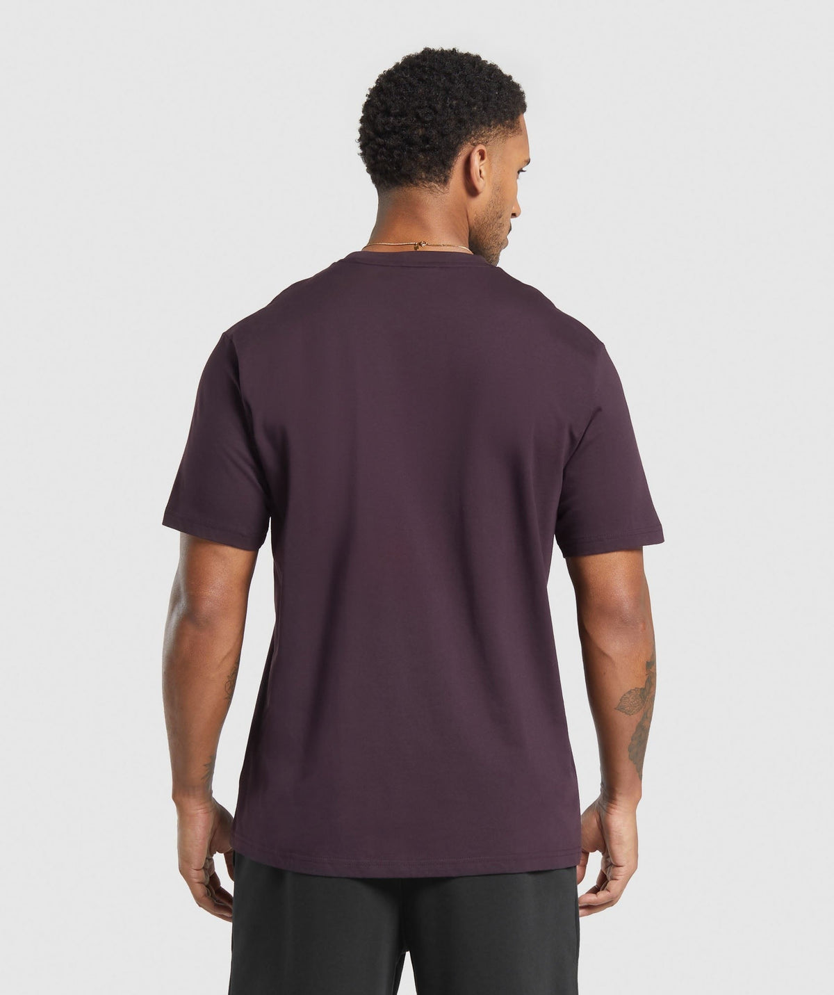 Gymshark Crest Tee - Plum Brown