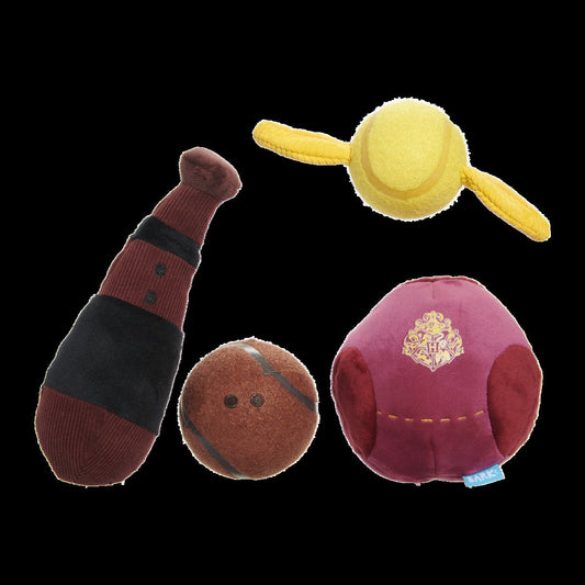 QuidditchTM Equipment Pack Plush Multi-Part + Tennis Ball Fetch Dog Toy