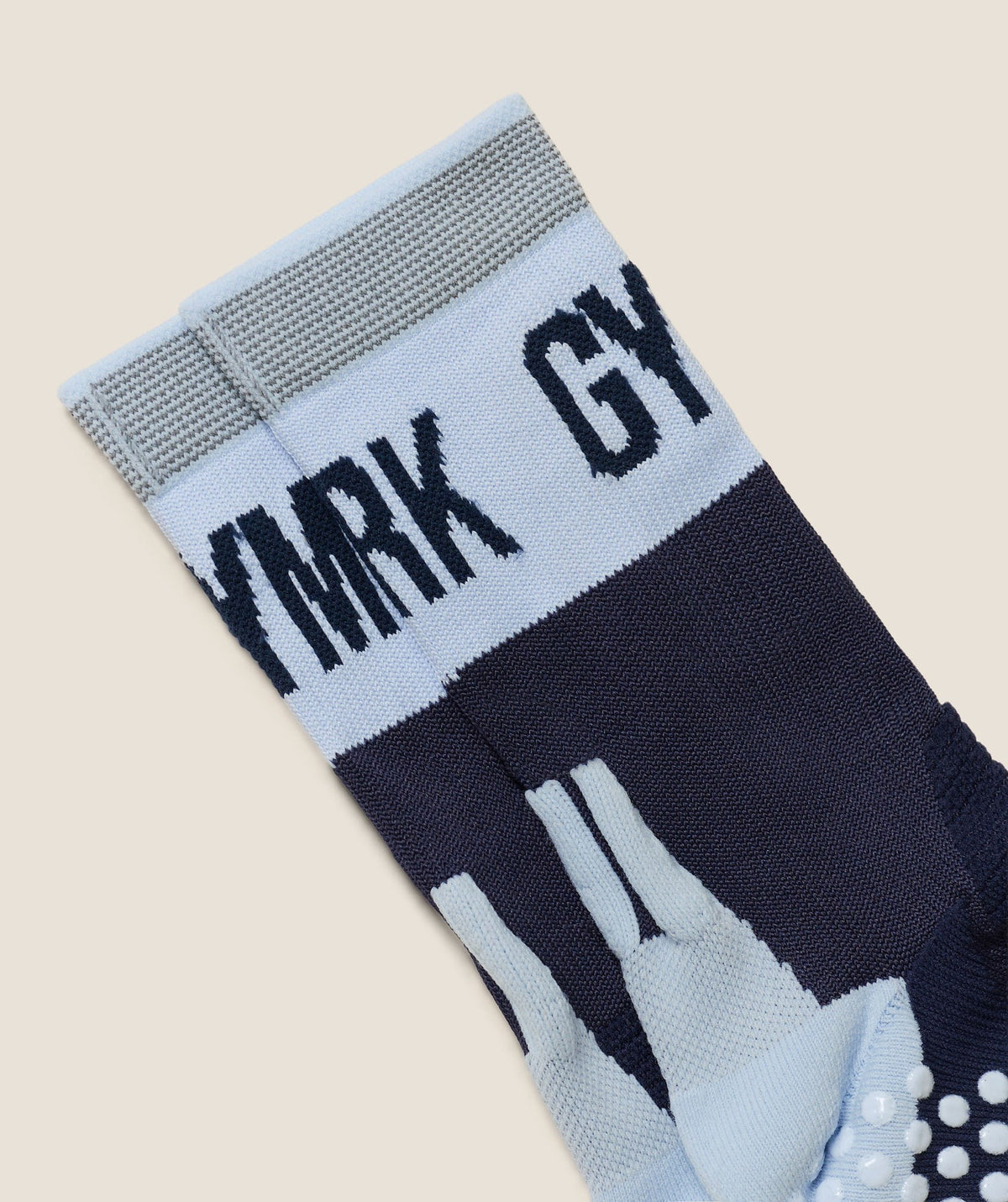 Gymshark Hybrid Training Grip Socks Single - Heavy Blue/Tranquil Blue