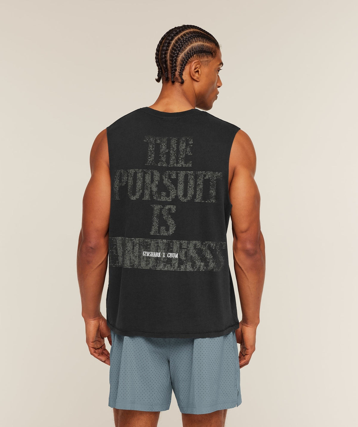 Gymshark x CBUM Washed Sleeveless Tee - Black
