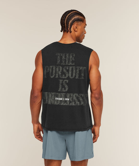 Gymshark x CBUM Washed Sleeveless Tee - Black