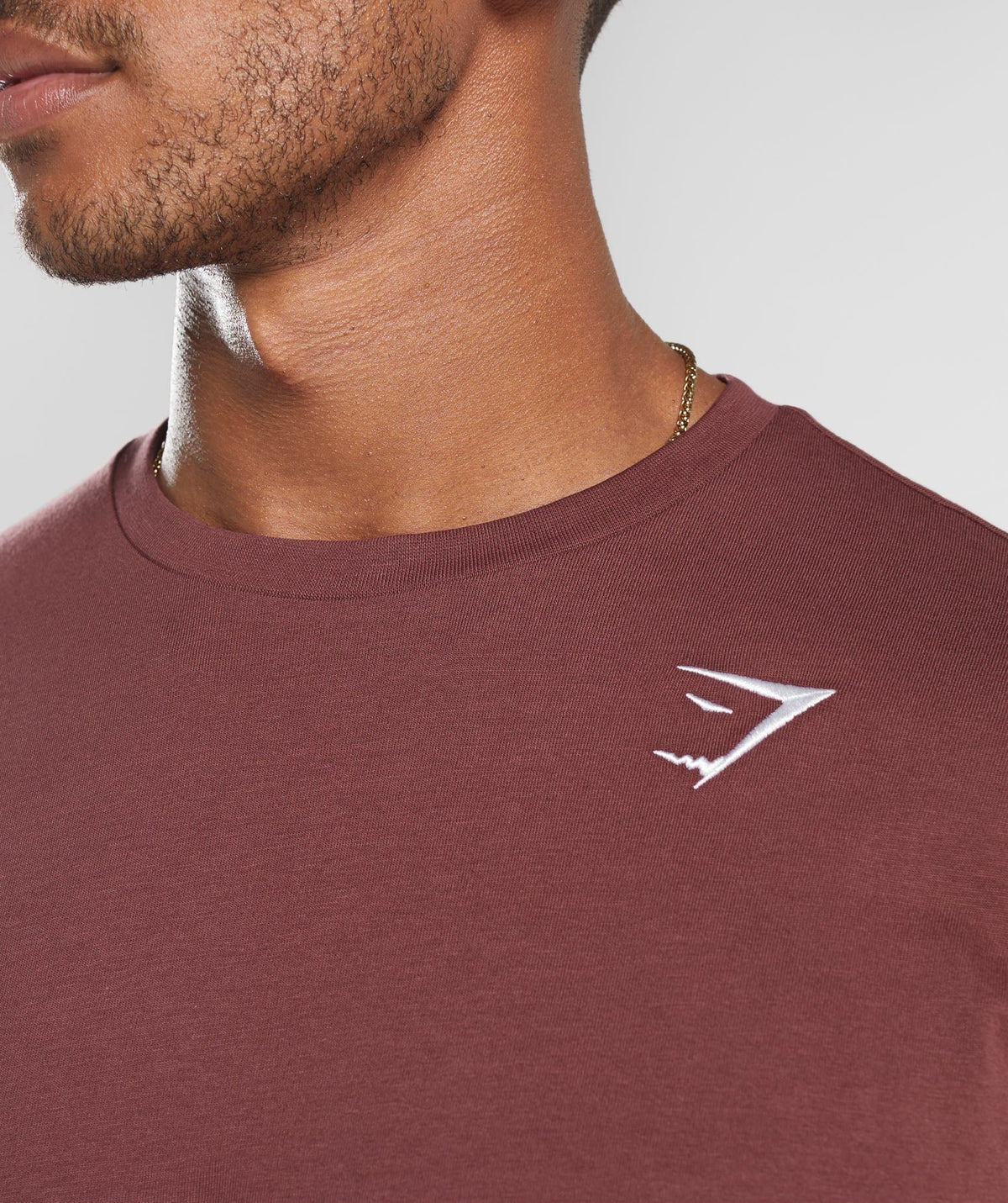 Gymshark Crest Tee - Washed Burgundy