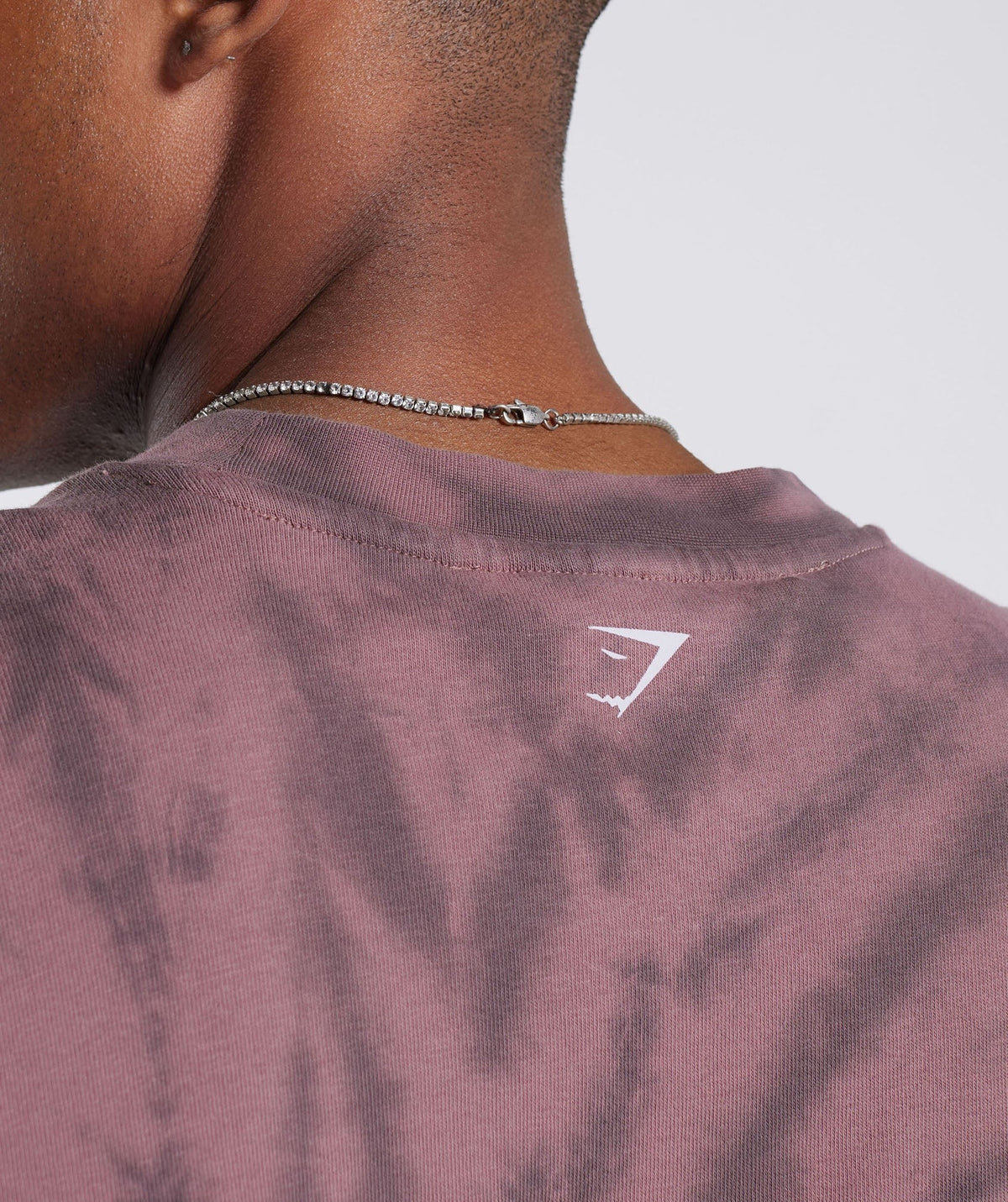 Gymshark Rest Day Long Sleeve Tee - Dusty Maroon/Silhouette Grey/Spiral Optic Wash