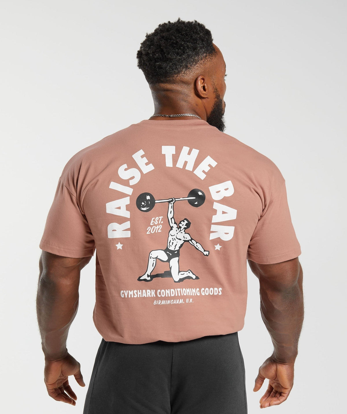 Gymshark Raise the Bar Tee - Faded Pink