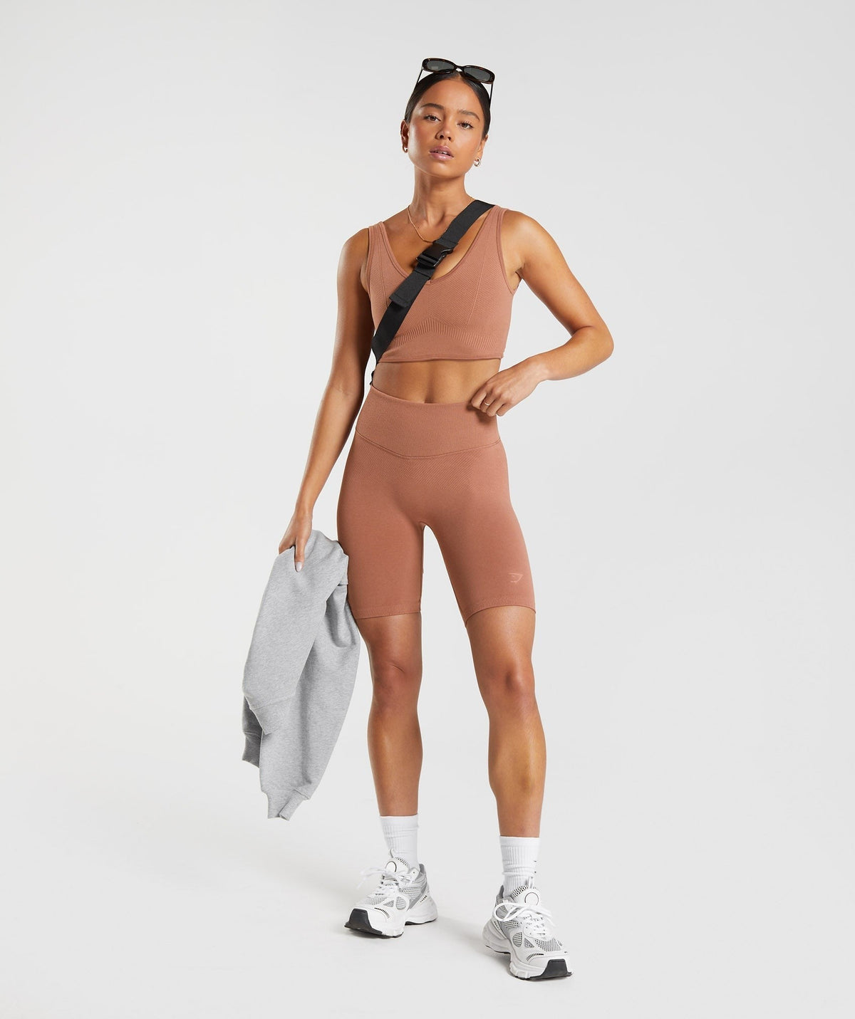 Gymshark Rest Day Seamless Bralette - Brown