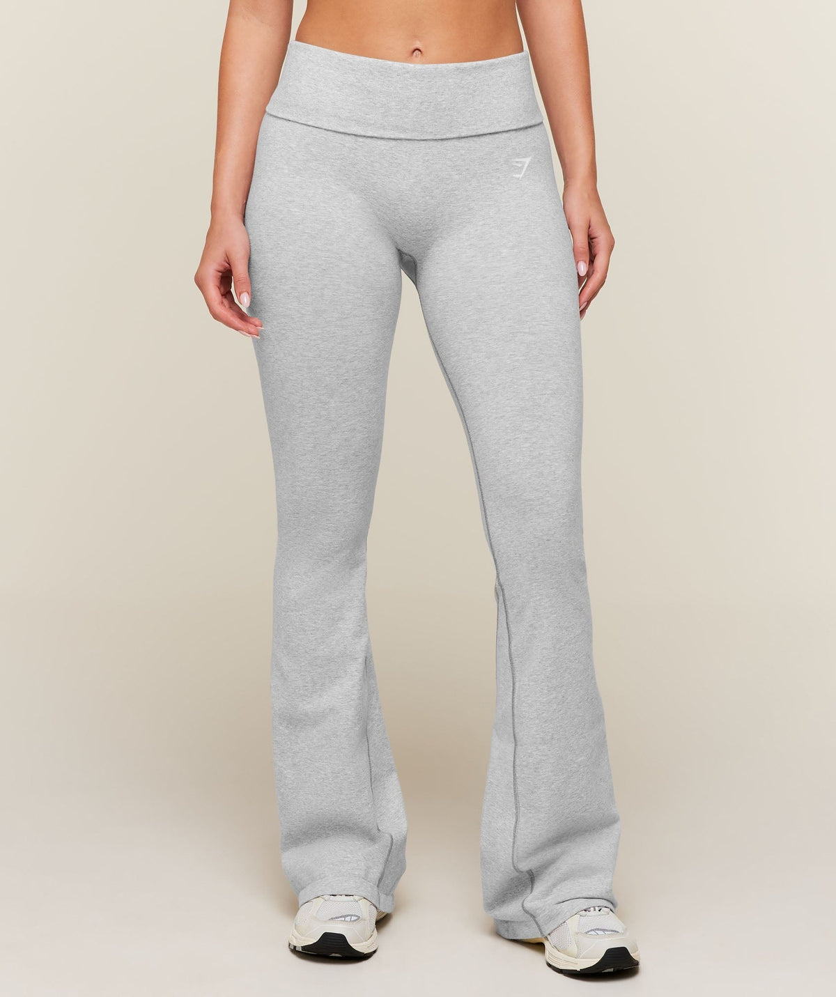 Gymshark CottonMoveTM Flared Leggings - Soft Grey Marl