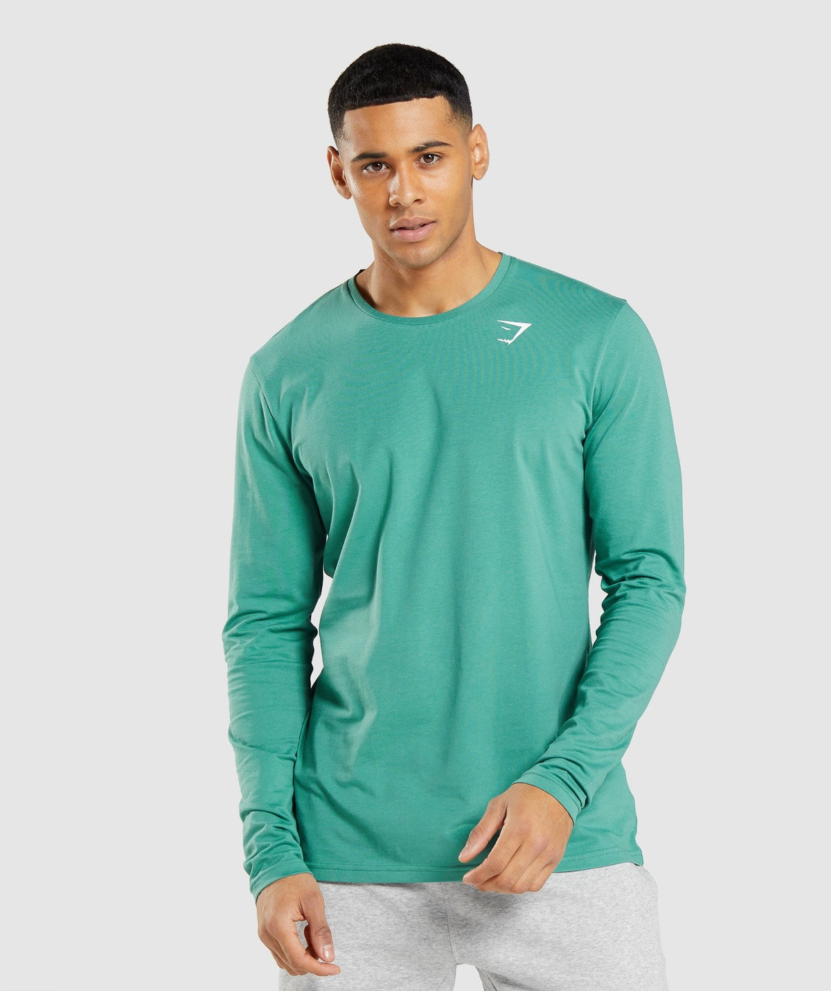 Gymshark Essential Long Sleeve Tee - Alpine Green