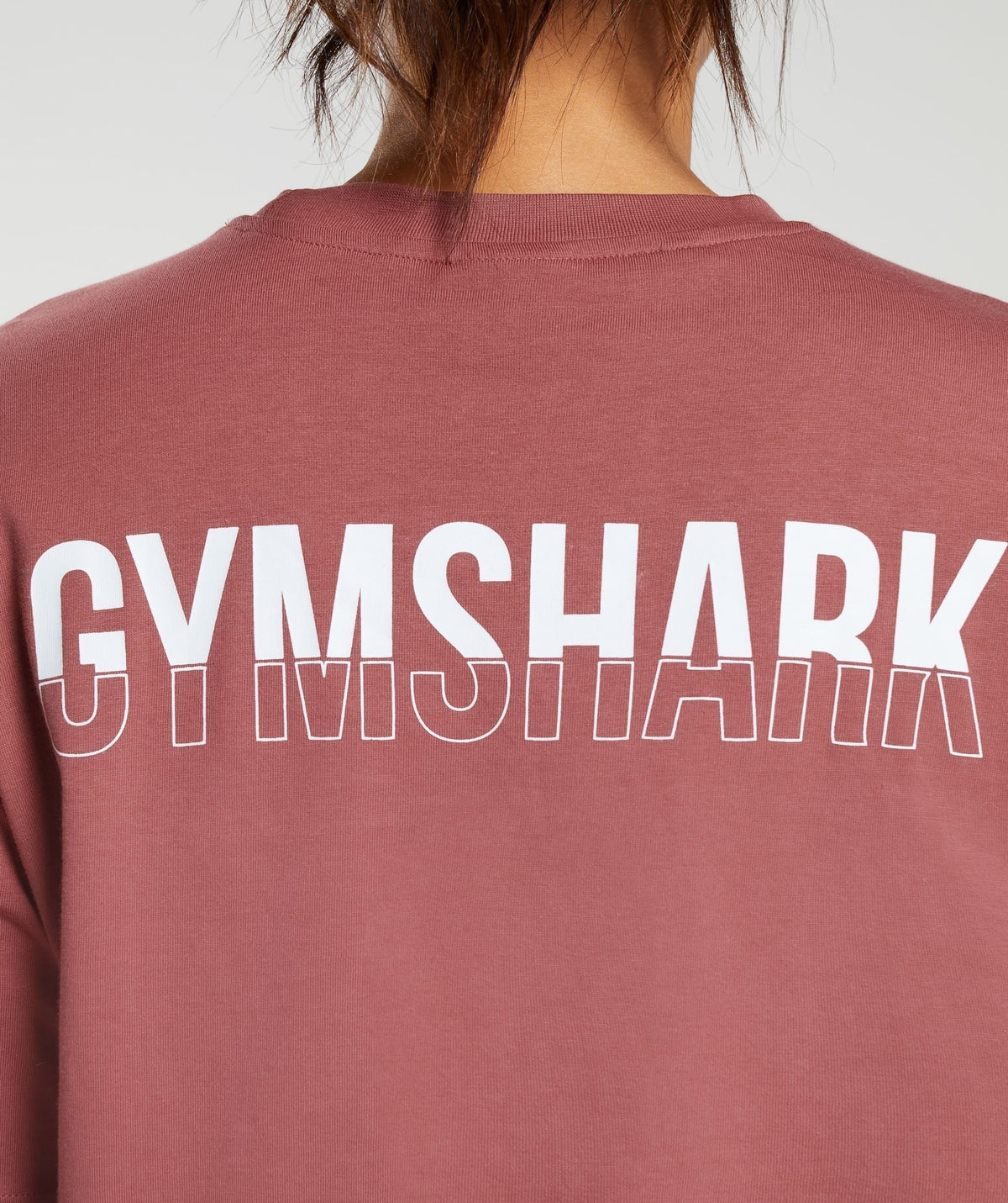 Gymshark Fraction Oversized Tee - Soft Berry