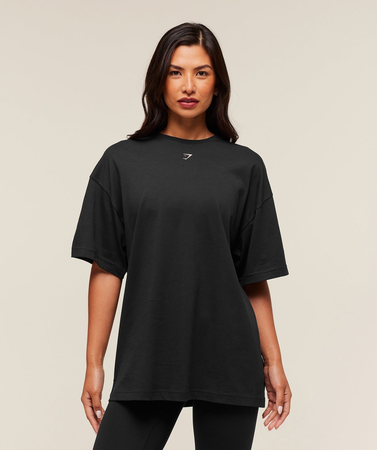 Gymshark Prayer Hands Graphic Oversized Tee - Black