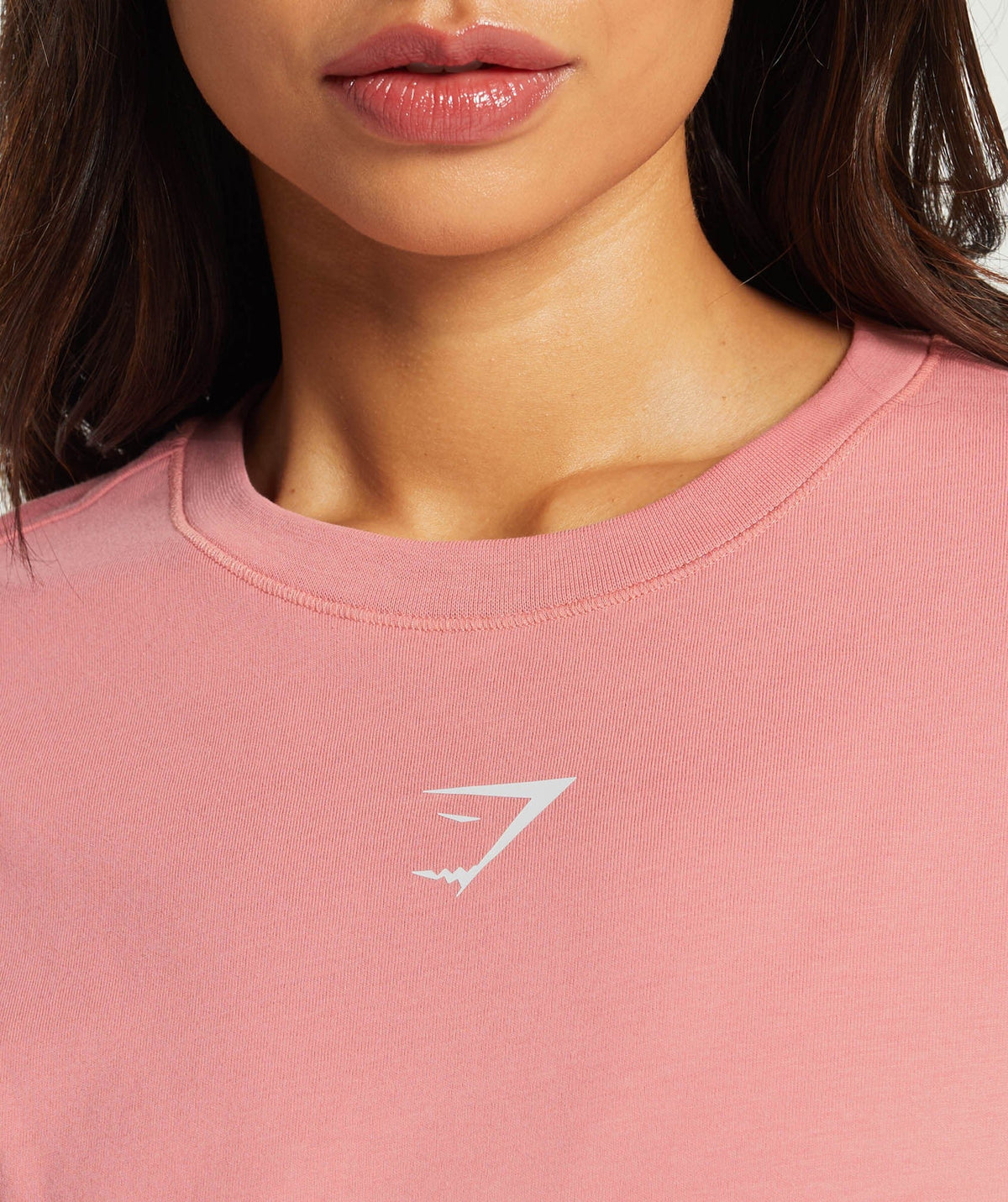 Gymshark Fraction Long Sleeve Tee - Classic Pink
