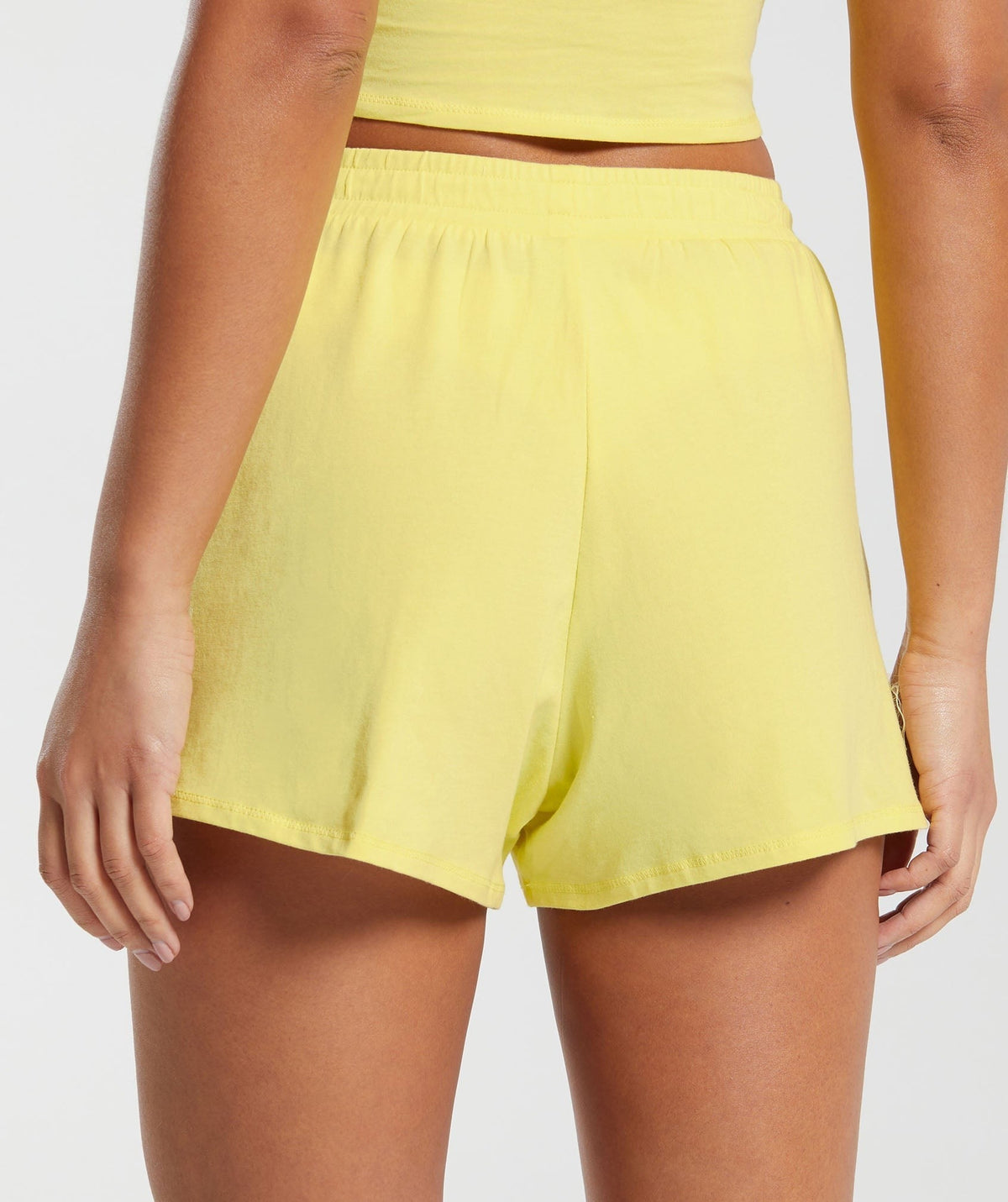 Gymshark Cotton Graphic Short - Lemon Yellow