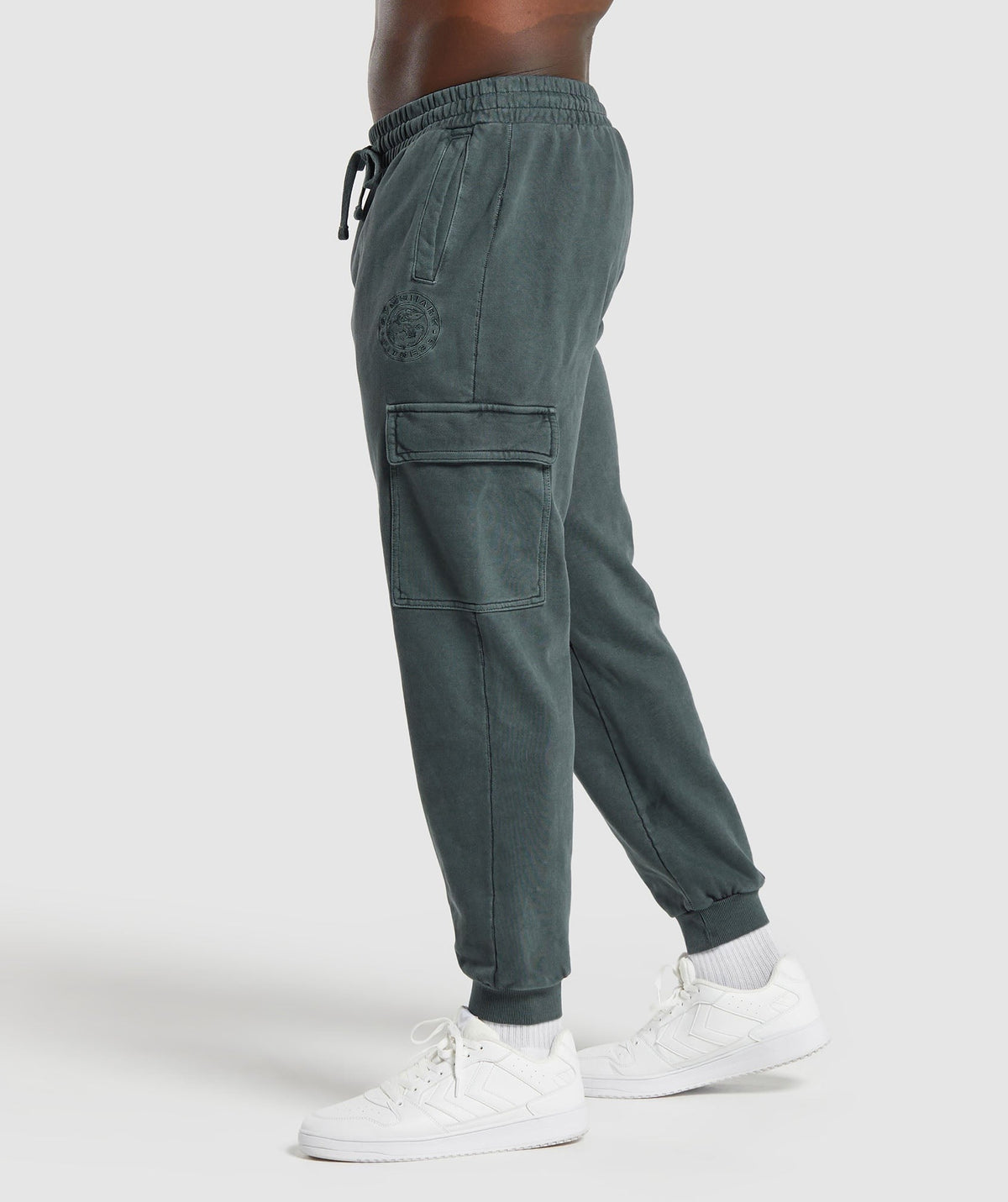 Gymshark Premium Legacy Cargo Pants - Cargo Teal/Pigment Dye