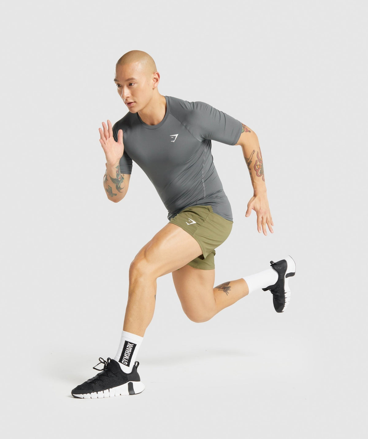 Gymshark Element Baselayer Tee - Charcoal