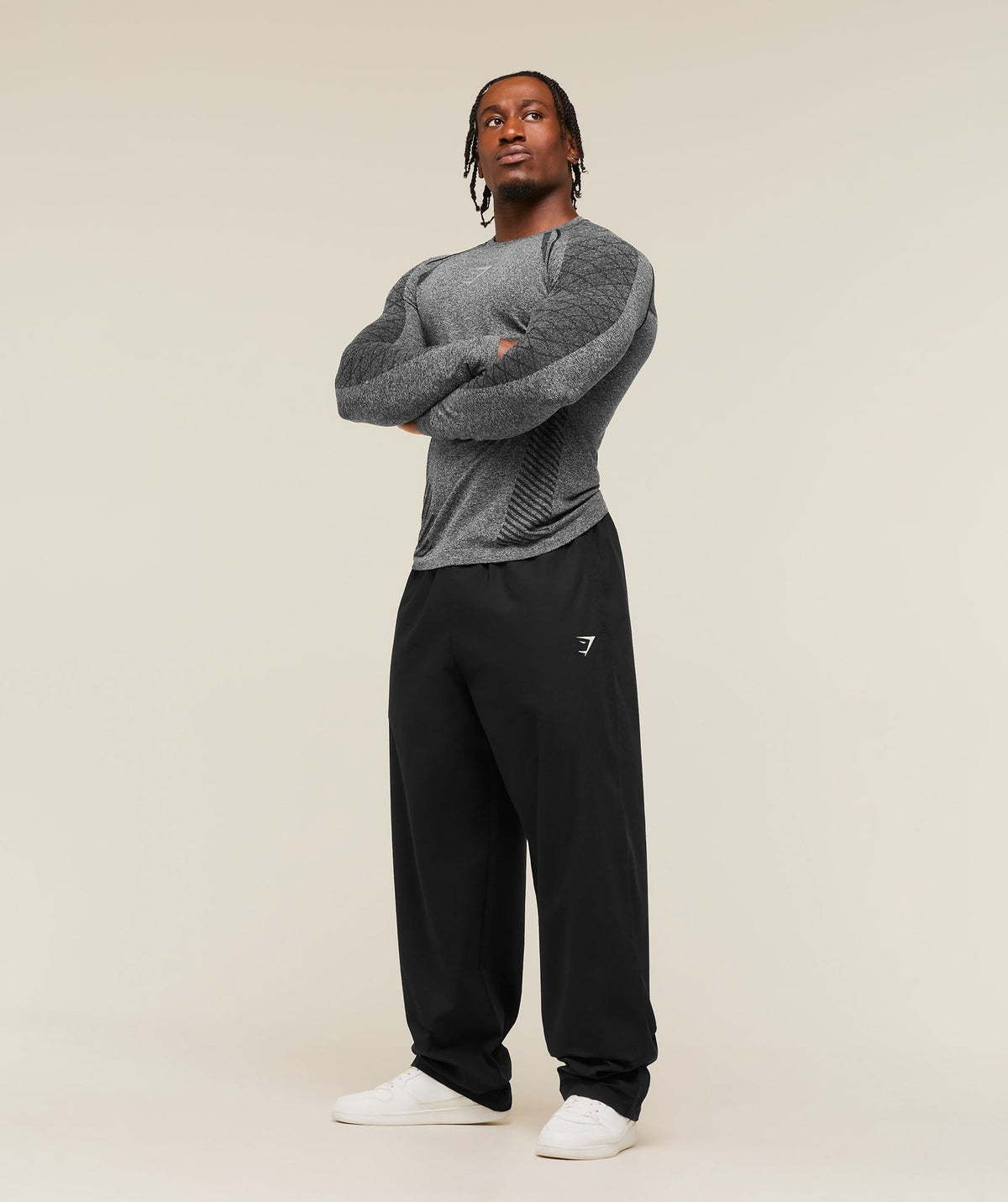 Gymshark Devant Seamless Long Sleeve Tee - Black