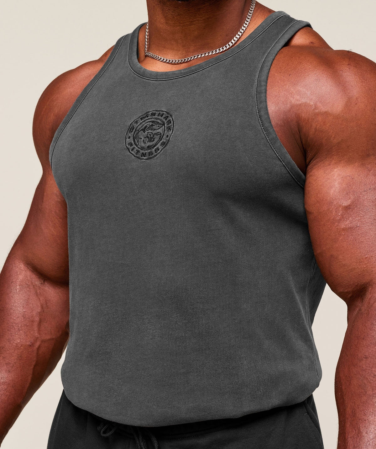 Gymshark Premium Legacy Tank - Black/Pigment Dye
