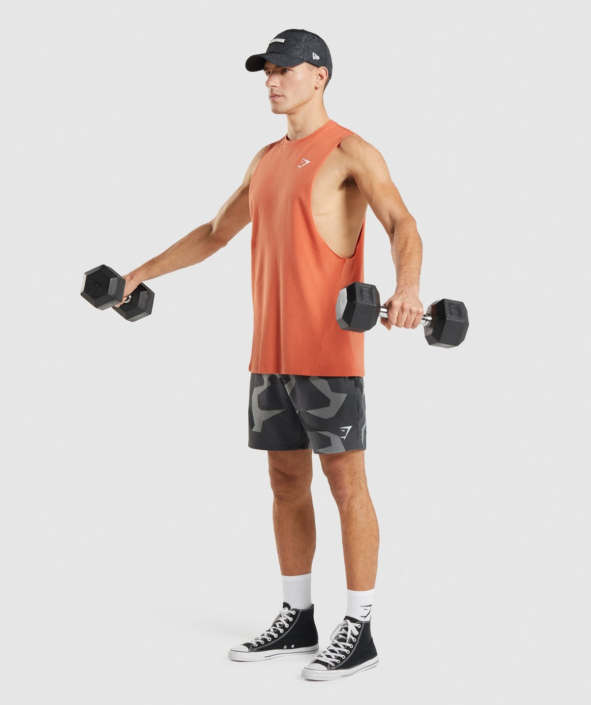 Gymshark Critical Drop Arm Tank - Clay Orange