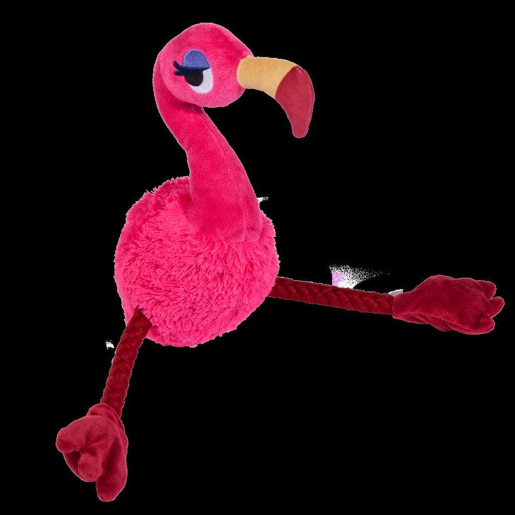 Fahari Flamingo Plush Tug Dog Toy
