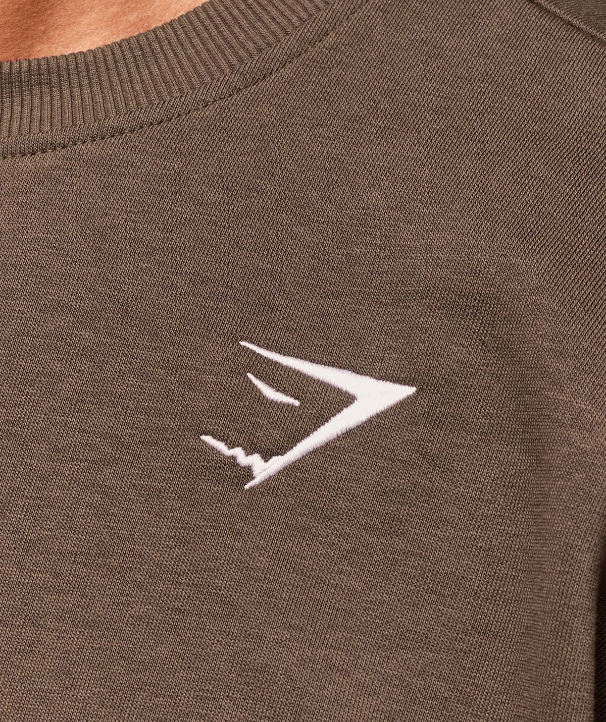 Gymshark Crest Oversized Crew - Archive Brown